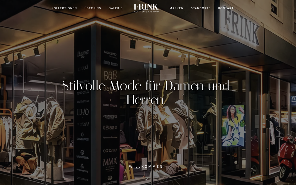 Frink Mode, Markenauftritt